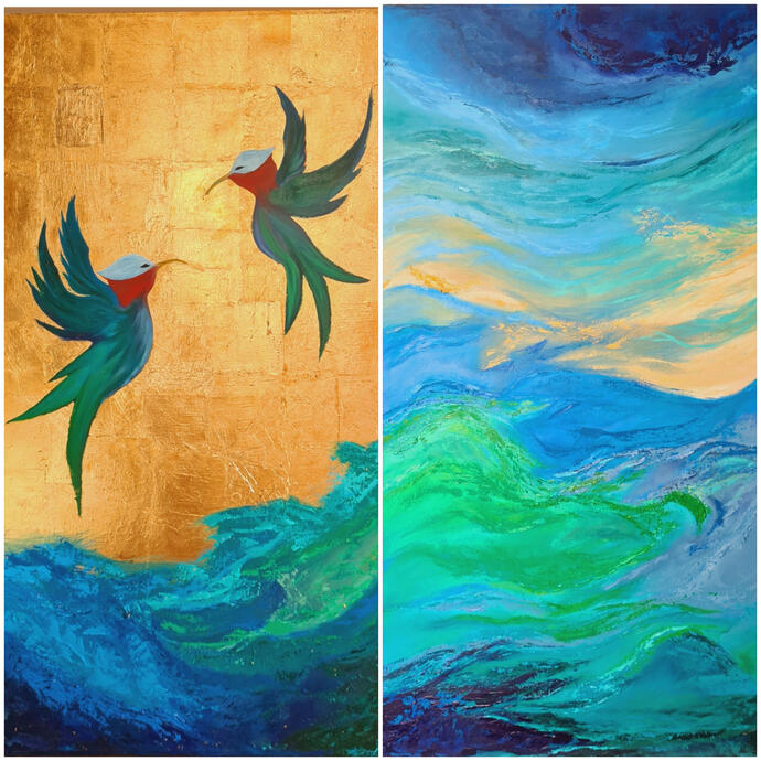 Diptych: Seascape